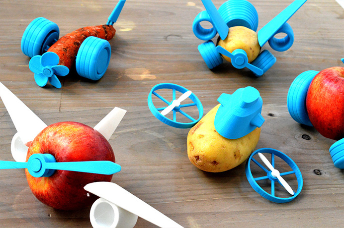 'open toys' were created by canadian industrial designer Samuel N. bernier #toys #fruits #play