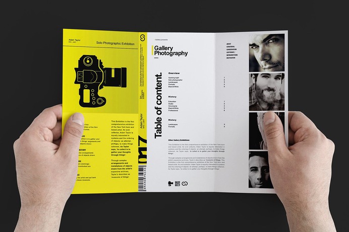 Image result for yellow photography brochure