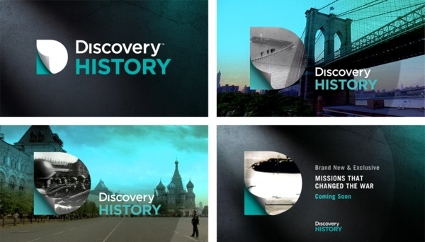 TV branding Discovery History on Behance #branding