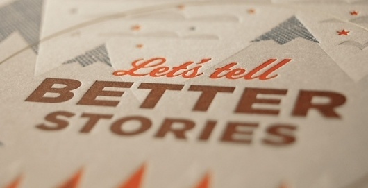 Swink | Print | Let's Tell Better Stories #print #promotional #collateral