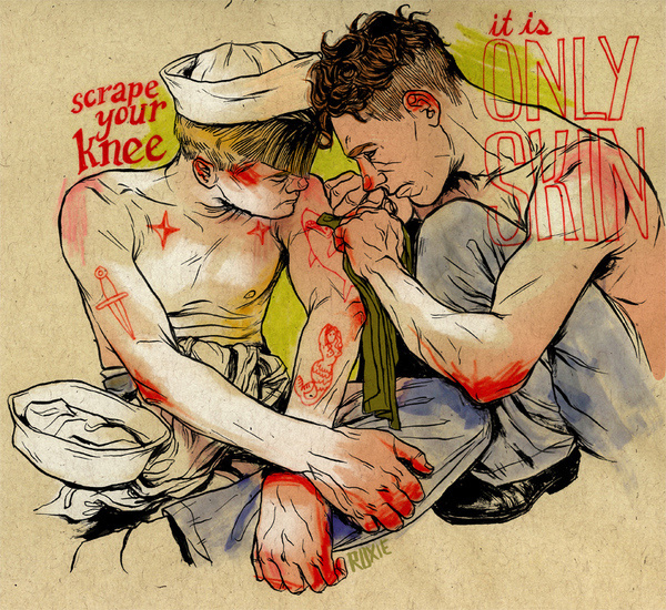 (Roxie Vizcarra) #sailors #illustration #male #painting #navy