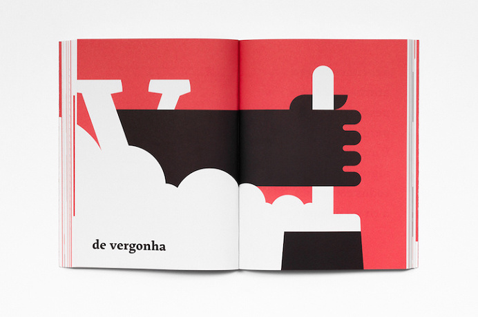 book, abstract, red, black, white, legs