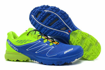 Salomon Footwear-S LAB Sense Ultra Outdoor volt green blue trail running sneakers #shoes