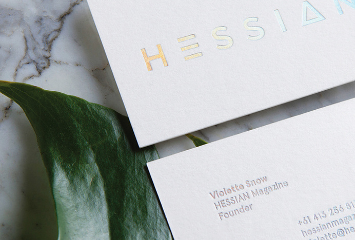 Hessian Magazine by Dylan McDonough #print #design #business #card #graphic #gradient