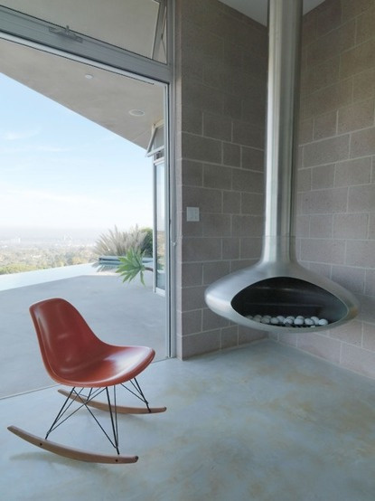 Intro: Eames by Vitra exhibition #architecture #clear #minimalistic #view #terrace #rocking chair #beton #chimny