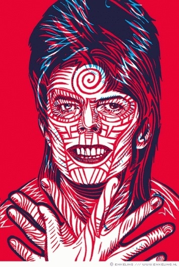 bowie_detail.gif (GIF Image, 470x698 pixels) #woodcut #print #illustration #portrait #face #bowie