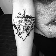 Image result for minimalist flower tattoo