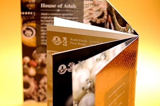 Adah Jewelleria on the Behance Network #invite #branding #design #graphic #book #adah #identity #jewelry #gold #brochure