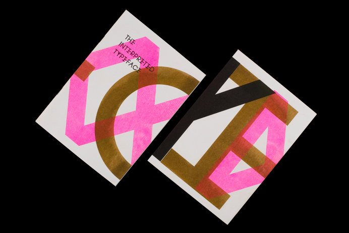 The Interpreted Typeface - Luke Dodridge #publication #book #typography #design #poster #zine #pink #neon #type #typeface #gold