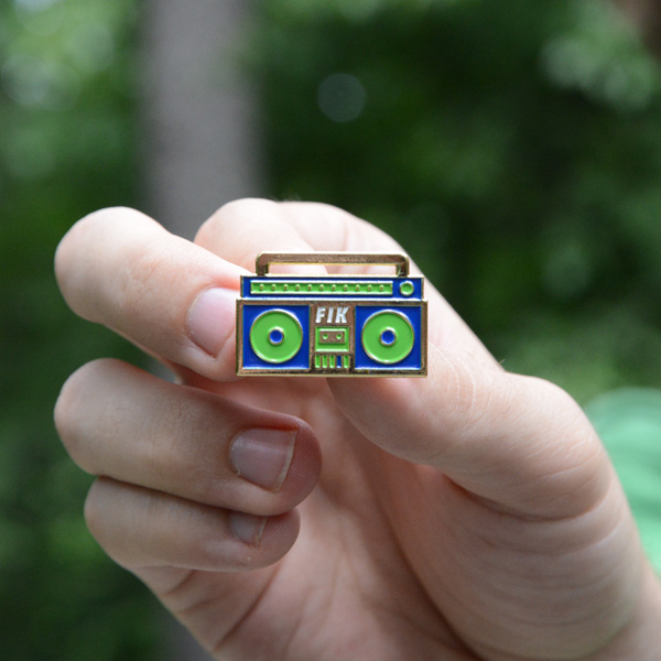 Fourth is King Lapel Pins - Boombox #accessories #branding #design #is #fourth #gold #pins #fashion #streetwear #king