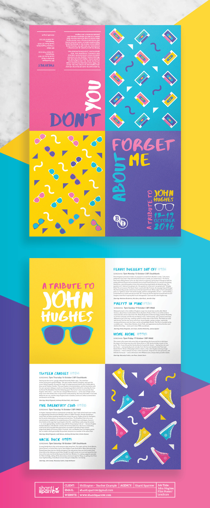 Design by Shanti Sparrow Project Name: Poster Film Teacher Example #Design #graphicdesign #illustration #layout #typography #branding #film