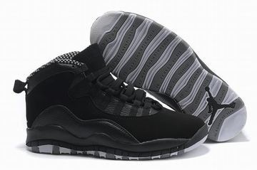 Nike Air Jordan 10 Retro Black/Grey Men's #shoes