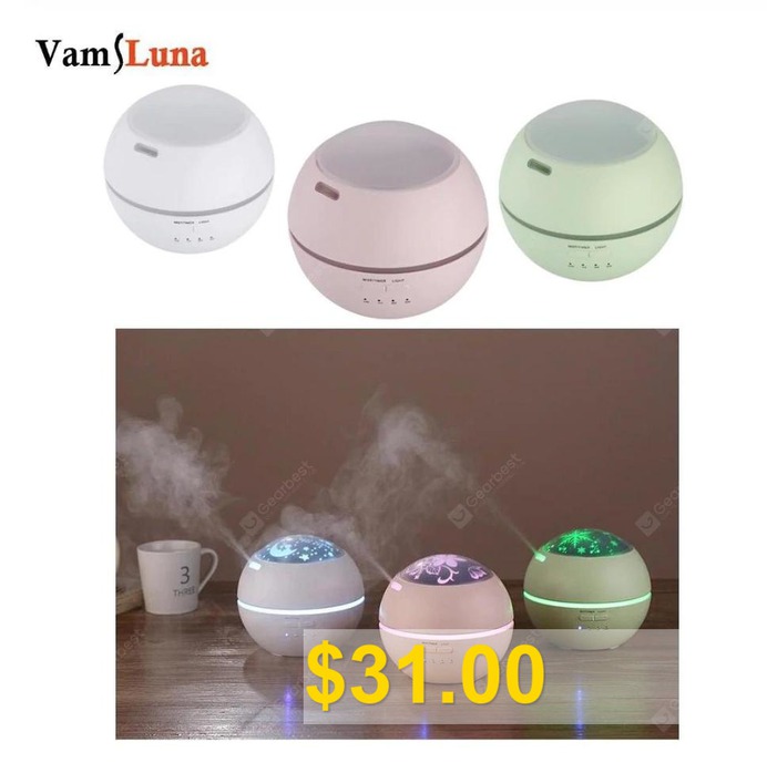 150ml #Projection #Ultrasonic #Humidifier #With #Night #Light #Cool #Mist #Aromatic #Essence #Diffuser