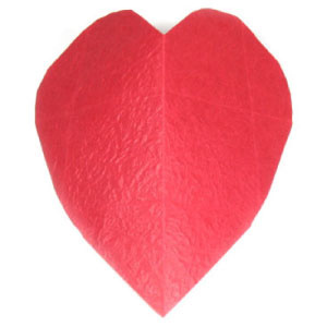 How to make a large origami heart (http://www.origami-make.org/howto-origami-heart.php)