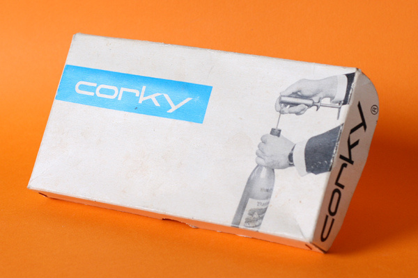 Corky Swiss Packaging #international #swiss #packaging #color #two #typographic #vintage #modernism #style