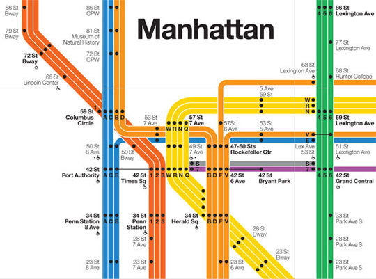 NYC Subway Map Becomes Digital Work of Musical Art WNYC #subway