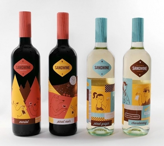 LydiaNichols_Sangwine_1.jpg 600×533 pixels #bottled #lydia #bottle #packaging #label #wine #nichols #sangwine