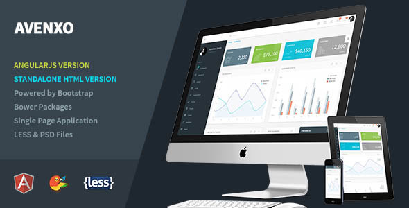 Responsive Admin Template with AngularJS
