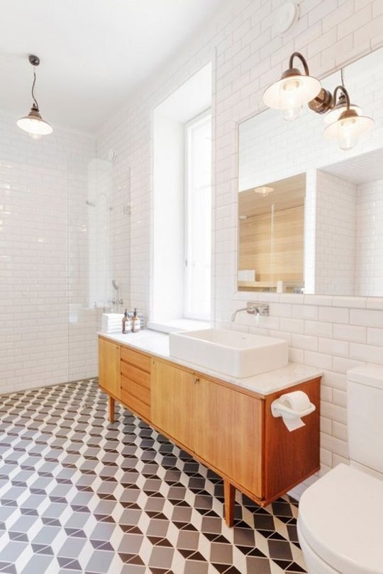 Set Your Shower Free! Open Shower Renovation Inspiration | Apartment Therapy #cool #floor #sink #modern