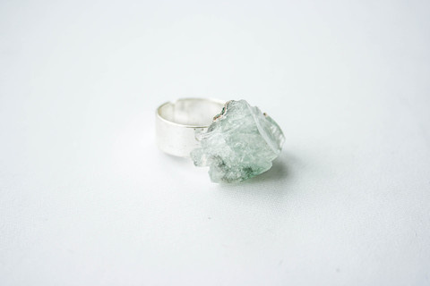 Firōzā Cube #crystal #silver #design #pulse #jewelry #frost #parallel #ring #cube