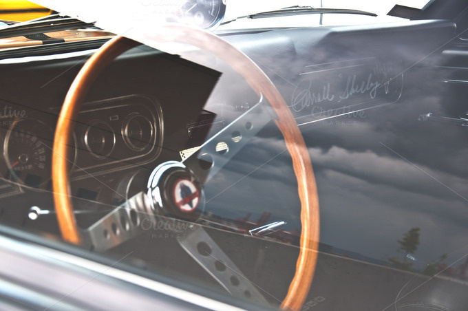 Riding Shotgun ~ Abstract Photos on Creative Market #car #classic #mustang #vintage