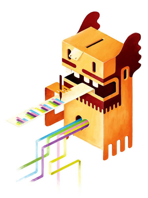 Digital character painting by Carlo Giovani for Gol Magazine/TRIP #giovani #design #digital #painting #character #editorial #carlo