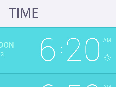 Laundry Box #digits #date #menu #iphone #typograpy #app #mobile #time #blue #list #clock