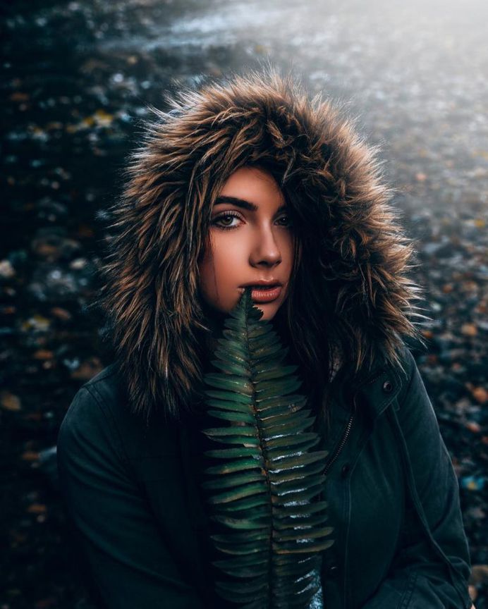 Colorful and Moody Female Portrait Photography by Elliott Eng