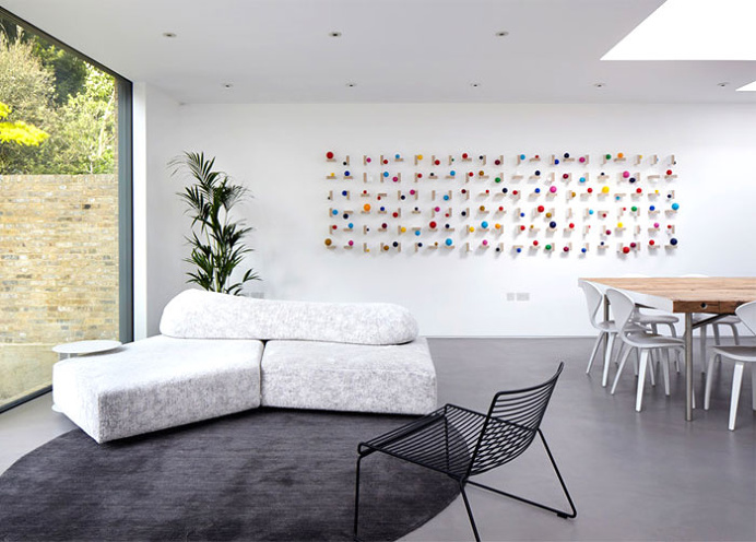 Small and Modestly Looking Brick House - living room, interior design, decor, #livingroom