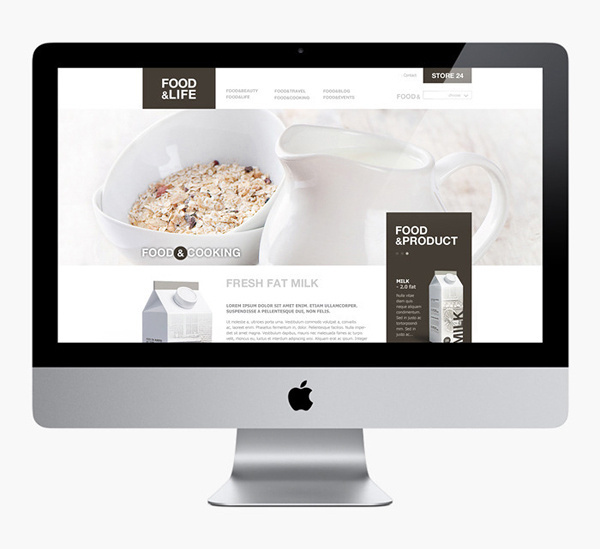 Food&Life #digital #layout #design #web