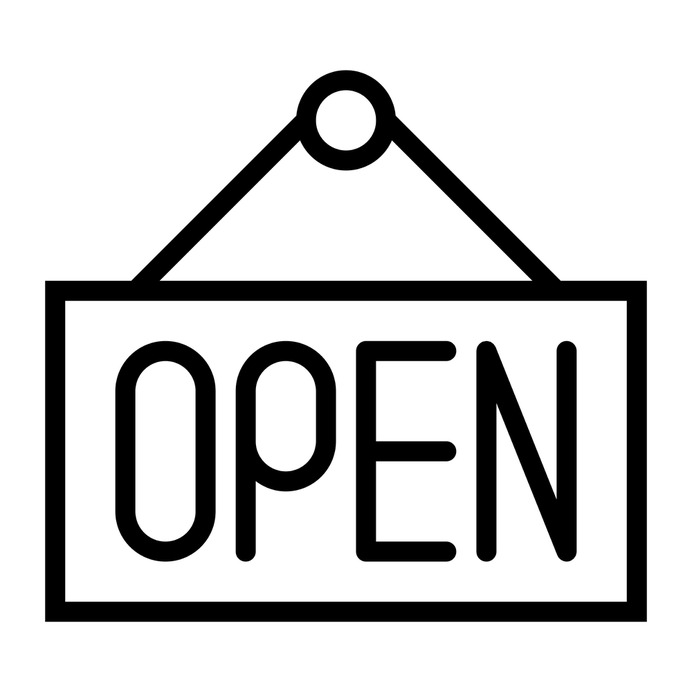 See more icon inspiration related to open, shop, sign, signal and business on Flaticon.