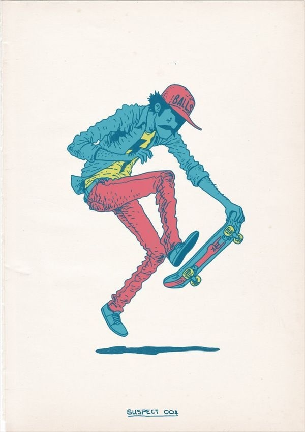 Skateboarding is a Crime by Gerhard Human , via Behance #skateboard
