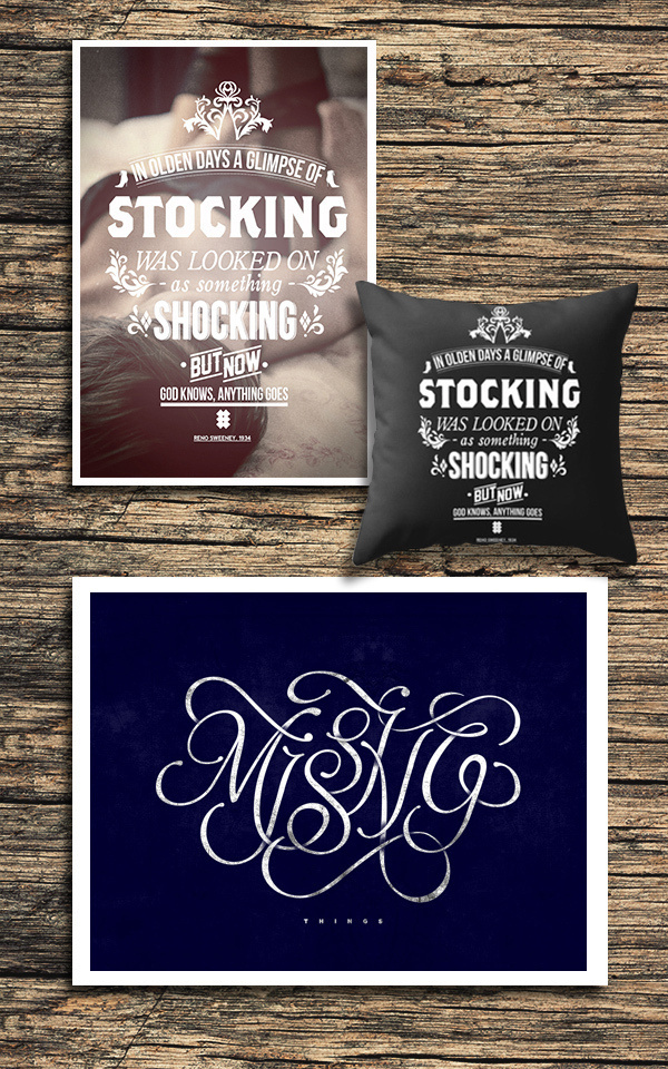 type treatments 2012 on Behance #lettering