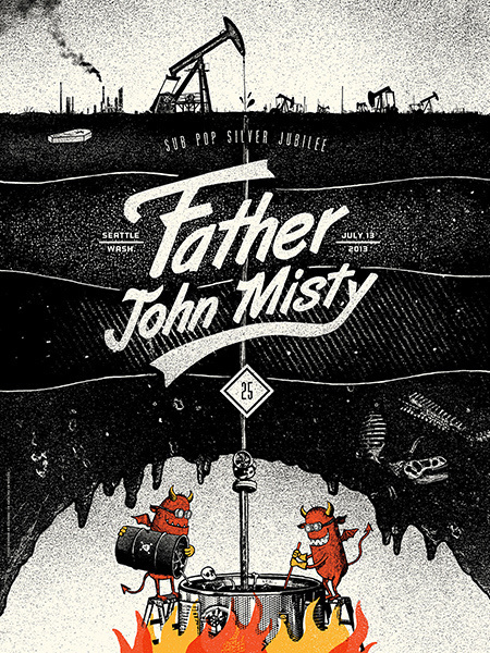 GigPosters.com Father John Misty #screen print #gigposter