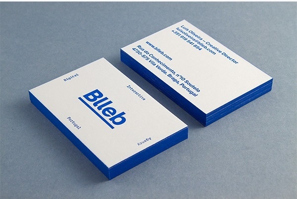 Blleb Letterpress Business Card on Behance #cards #business