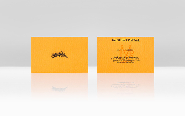 Anagrama | Romero+McPaul #business #branding #card #yellow #identity #logo