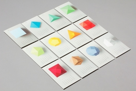 Calendar 2012 design and promotion by Lo Siento studio Barcelona #losiento #calendar #geometry