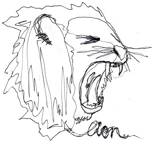 CR. #tumblr #lion #animal #com #pencil #crollan