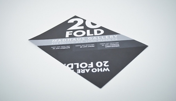 FPO: 20 FOLD Flyer/Postcard #print #invitation #typography