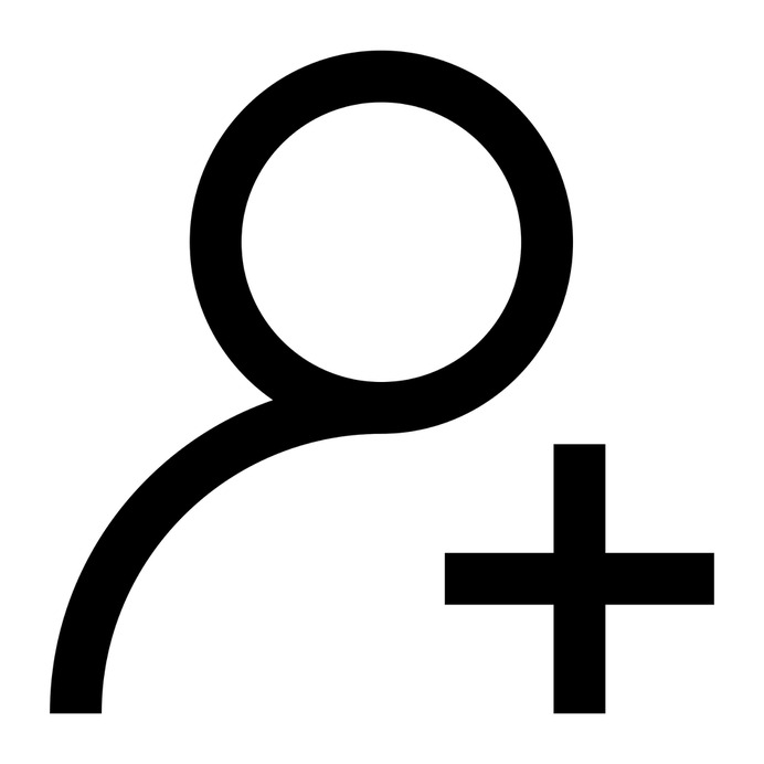 See more icon inspiration related to add, user, add user, avatar, social, profile, people and social media on Flaticon.