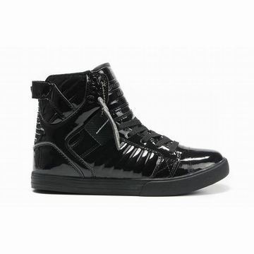 women skytop black leather high top footwear - supra skateboard shoes #shoes