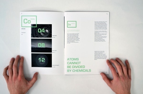 Portion of Physics #simplistic #design #book #publication #simple #editorial #minimal #layout #physics #colour #science