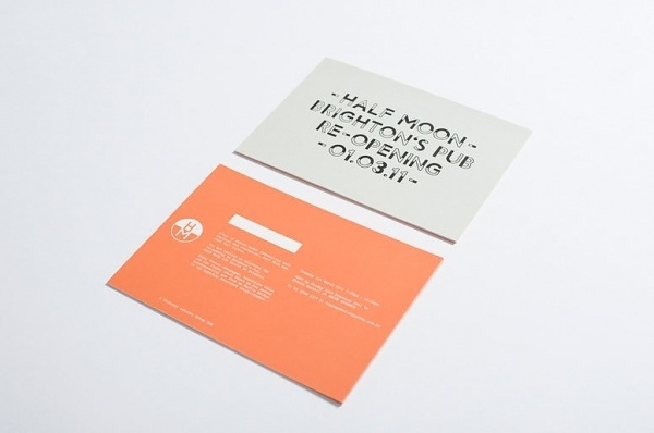 Half Moon - Graphic Projects - Projects of Imagination #invitation #color #stationary #half moon #projects of imagination