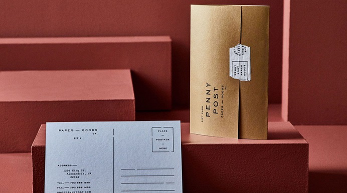 Penny Post Branding - Mindsparkle Mag Stitch Design Co. designed the branding for Penny Post – a sophisticated yet tongue-in-cheek boutique specializing in fine paper goods. #logo #packaging #identity #branding #design #color #photography #graphic #design #gallery #blog #project #mindsparkle #mag #beautiful #portfolio #designer