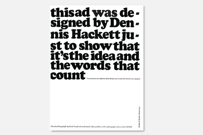 Ad for Omnific in back pages of D&AD Annual 1968. UK. #1960s #old #ad #typography