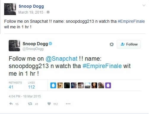 Snoop Dogg's Snapchat Name