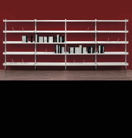 Text design Marc Sadler Text è un sistema d'arredo per biblioteche composto da robusti montanti con sezione a "T", realizzati in al #arr #arredamento #residences #accessori #arredamenti #alberghi #design #casa #ristoranti #moderno #bagno #bar #albergo #arredare #hotel #per