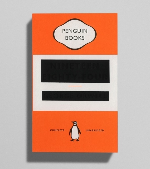Creative Review Orwell, covered up #orwell #bookcover #penguinbooks