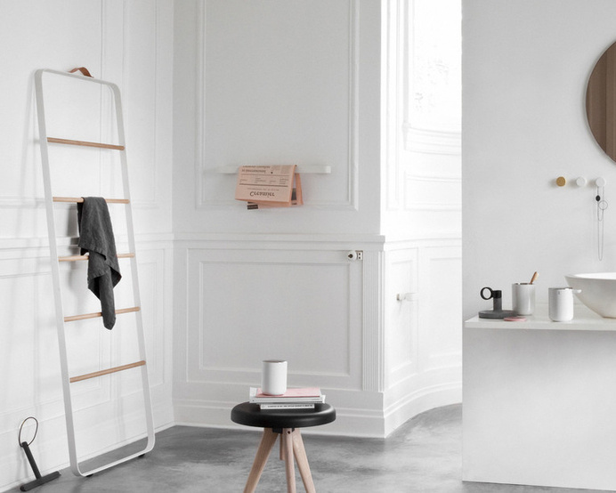Menu Ladder #interior #white #wood #ladder #metal