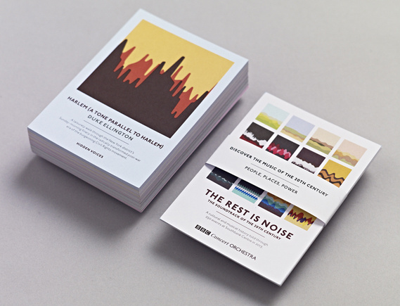 Studio Output's soundwave concert postcards #print #wave #sound #studio #output